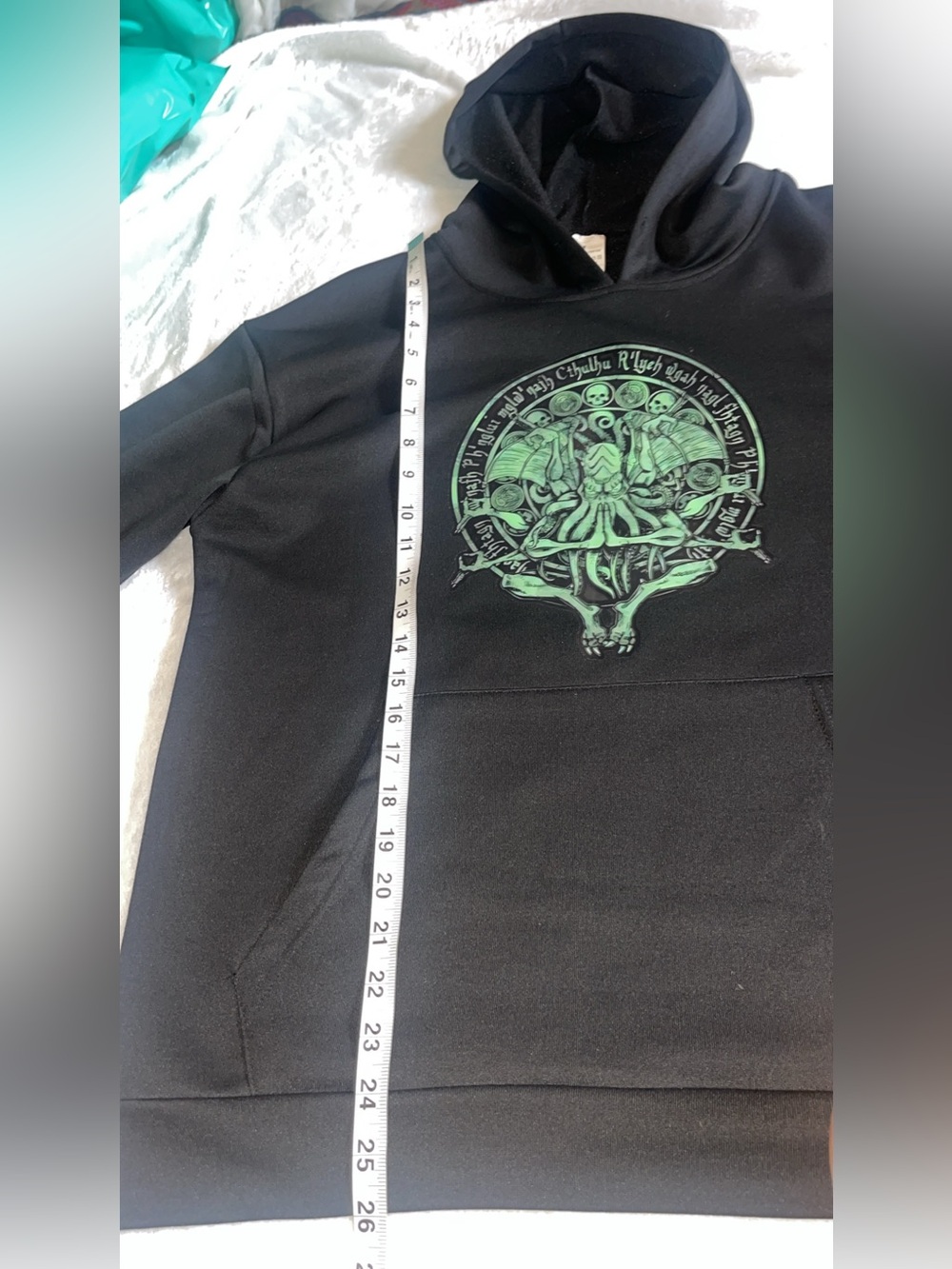 H.P. Lovecraft Cthulhu Graphic Hoodie Medium Black NWOT - Picture 5 of 7